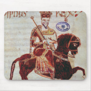 Equestrian portrait of Pepin  King of Italy Mouse Mat