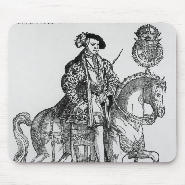 Equestrian Portrait of Philip II  of Spain Mouse Mat (Front)