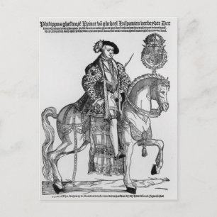 Equestrian Portrait of Philip II of Spain Postcard