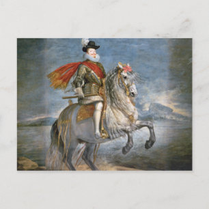 Equestrian Portrait of Philip III  c.1628-35 Postcard