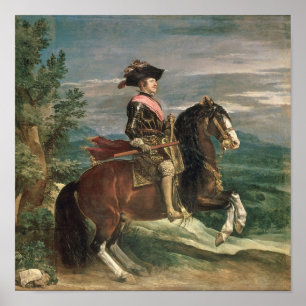 Equestrian Portrait of Philip IV c.1636 Poster