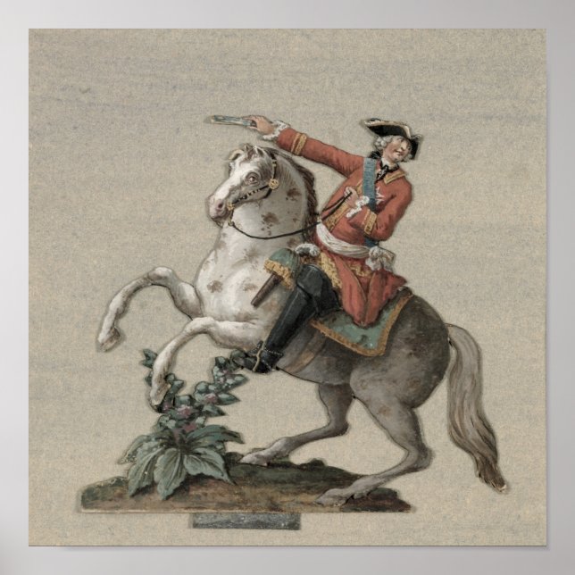 Equestrian portrait of Prince Charles Poster (Front)
