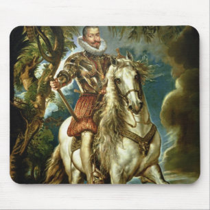 Equestrian portrait of the Duke of Lerma 1603 Mouse Mat