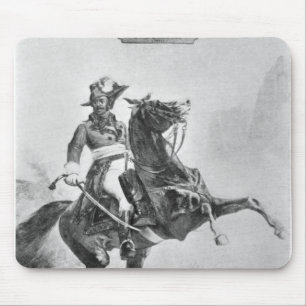 Equestrian portrait of Thomas Alexandre Mouse Mat