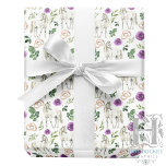 Equestrian Purple Floral Rustic Wedding Wrapping Paper<br><div class="desc">Celebrate a special day with this Equestrian Purple Floral Rustic Wedding Wrapping Paper. Perfect for brides,  crafters,  and creatives,  this charming wrap adds an equestrian,  whimsical,  floral and rustic touch to wedding gifts,  bridal showers,  and celebration projects. Find matching Equestrian Wedding supplies in our shop: Hot Pocket Graphics.</div>