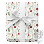 Equestrian Red Floral Wedding Gift Wrapping Paper<br><div class="desc">Celebrate a special day with this Equestrian Red Floral Wedding Gift Wrapping Paper. Perfect for brides,  crafters,  and creatives,  this charming wrap adds an equestrian,  whimsical,  floral and rustic touch to wedding gifts,  bridal showers,  and celebration projects. Available in multiple roll sizes and colours. Find more at www.hotpocketgraphics.com</div>