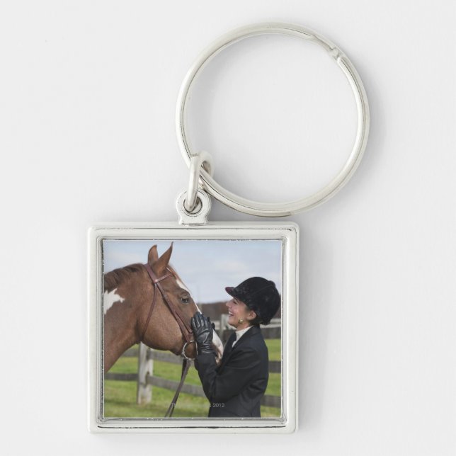 Equestrian rider key ring (Front)