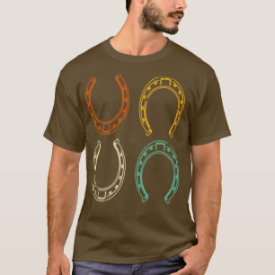 Equestrian Rider Retro Vintage Horsehoe Horse T-Shirt