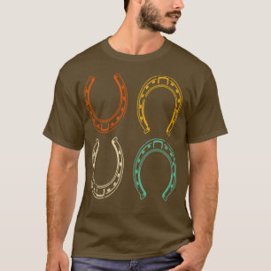 Equestrian Rider Retro Vintage Horsehoe Horse T-Shirt