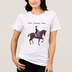 Equestrian rider Tri-Blend shirt