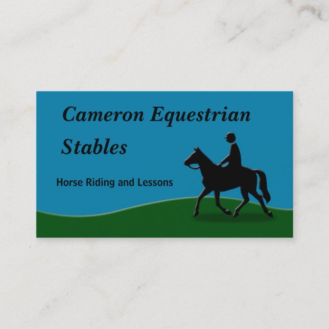Equestrian Riding Business Card (Front)