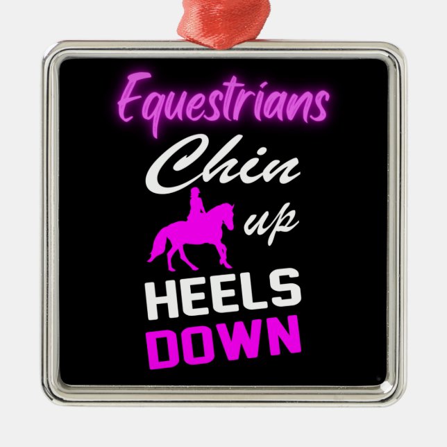 Equestrian Riding Quotes     Metal Tree Decoration (Front)