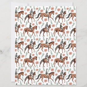 Equestrian Scrapbook Paper