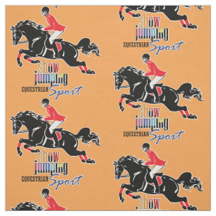 equestrian show jumping fabric