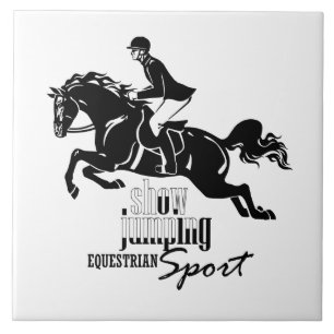 equestrian show jumping tile