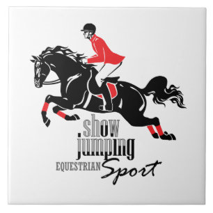 equestrian show jumping tile
