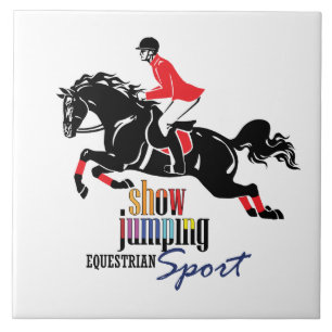 equestrian show jumping tile