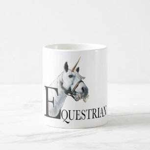 Equestrian side eye unicorn  coffee mug