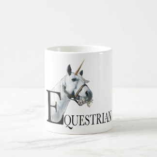 Equestrian side eye unicorn  coffee mug