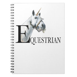 Equestrian side eye unicorn   notebook