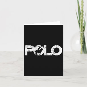 Equestrian - Sport - Mallet Polo Horseback Riding  Card