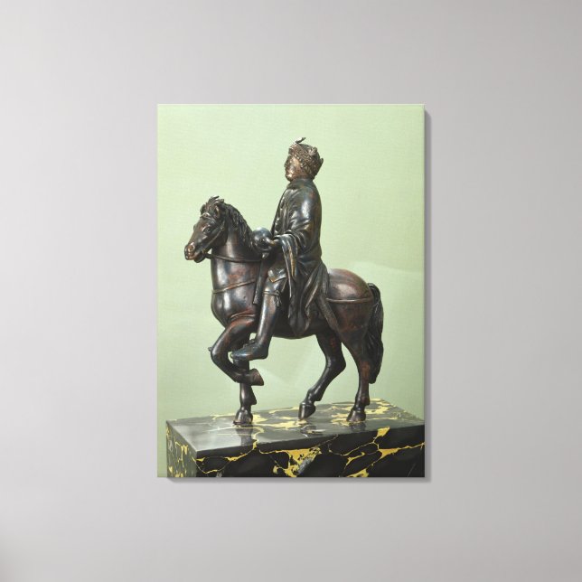 Equestrian statue of Charlemagne 2 Canvas Print (Front)