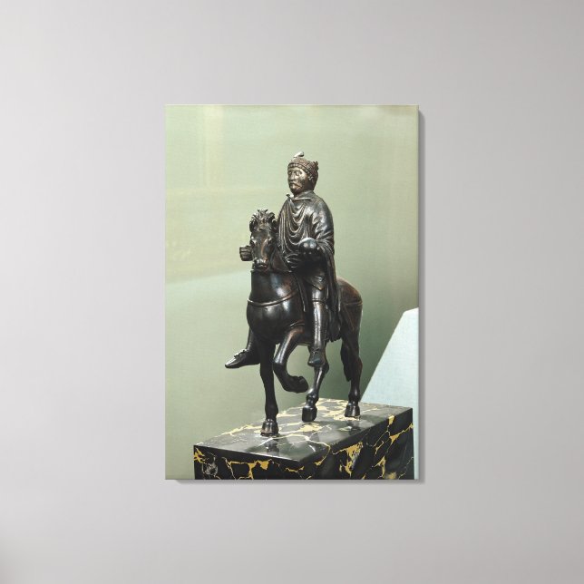 Equestrian statue of Charlemagne Canvas Print (Front)