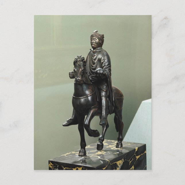 Equestrian statue of Charlemagne Postcard (Front)