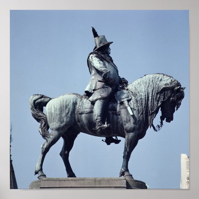 Equestrian statue of Charles Gustav X , Poster (Front)