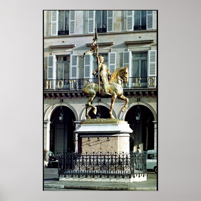Equestrian statue of Joan of Arc Poster (Front)