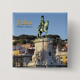 Equestrian statue of King José I, Lisbon  15 Cm Square Badge
