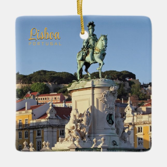 Equestrian statue of King José I, Lisbon   Ceramic Ornament (Front)