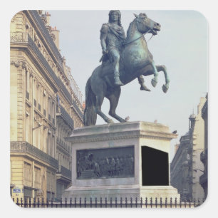 Equestrian Statue of King Louis XIV (1816-22) (bro Square Sticker