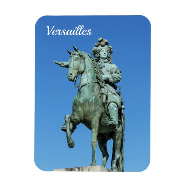 Equestrian statue of Louis XIV in Versailles Magnet (Vertical)