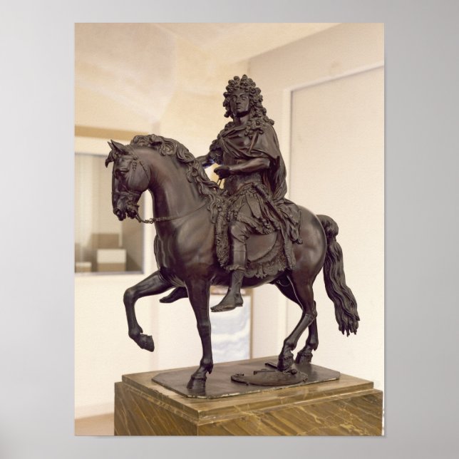 Equestrian statue of Louis XIV Poster (Front)