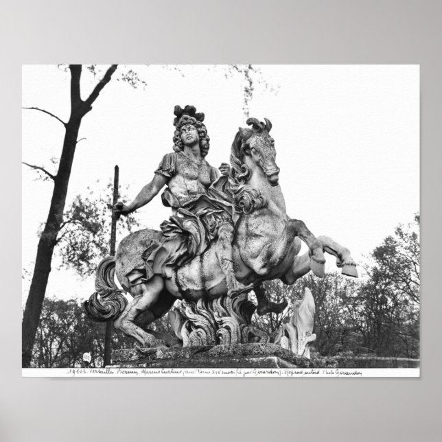 Equestrian statue of Louis XIV Poster (Front)