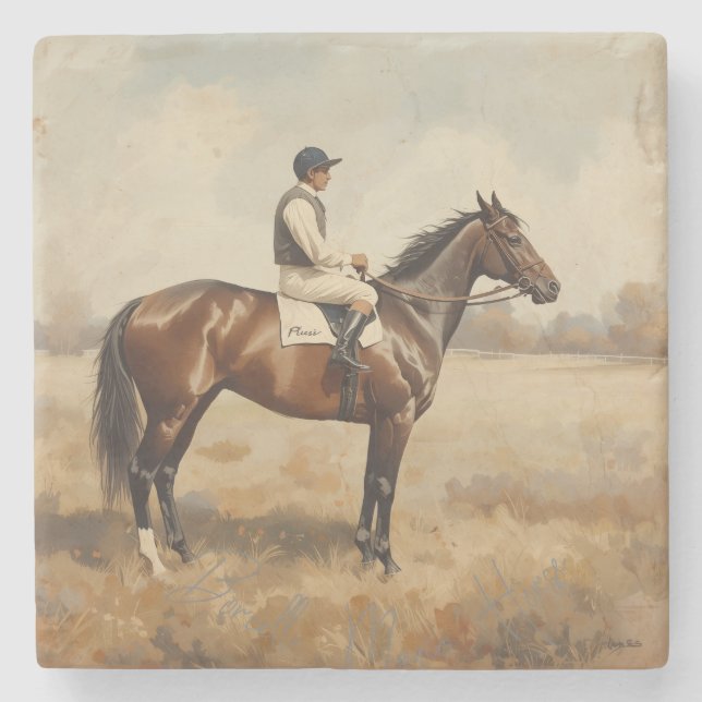 Equestrian  stone coaster (Front)