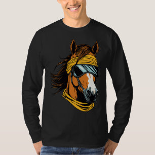 Equestrian Sunglasses Horseback Horse Riding T-Shirt