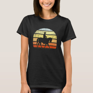 Equestrian Team Horseback Rider Rodeo Crew Retro S T-Shirt