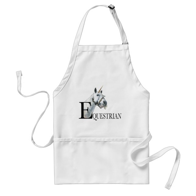 Equestrian Unicorn Side Eye Apron (Front)