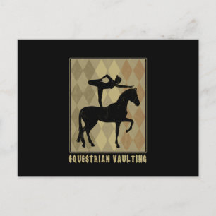Equestrian Vaulting Volti Horse Acrobatics Gymnast Postcard