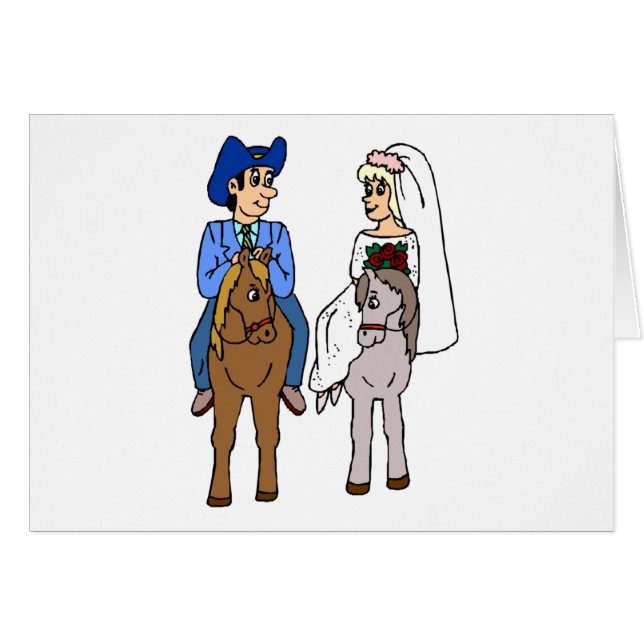 Equestrian Wedding Theme Bride Groom Ride Horses (Front Horizontal)