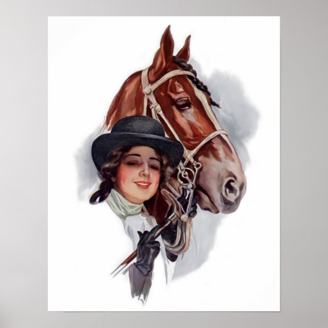 Equestrian Woman Poster (Front)