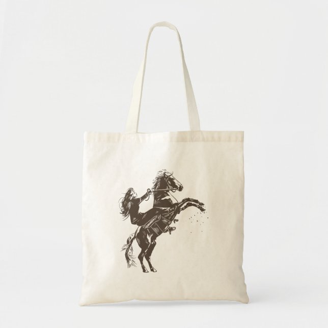 Equestrian Woman Tote Bag (Front)