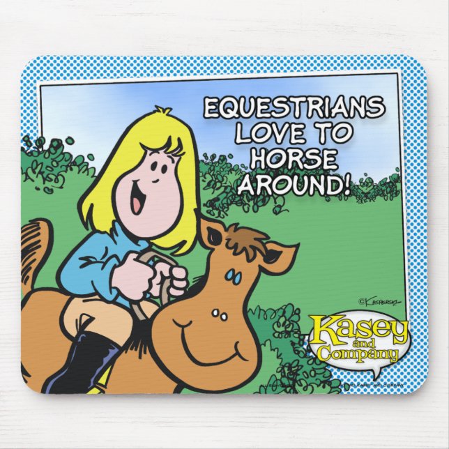 Equestrians Love To... Mouse Mat (Front)