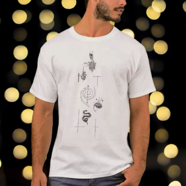 Equilibrium: Vertical Word Design T-Shirt (Creator Uploaded)