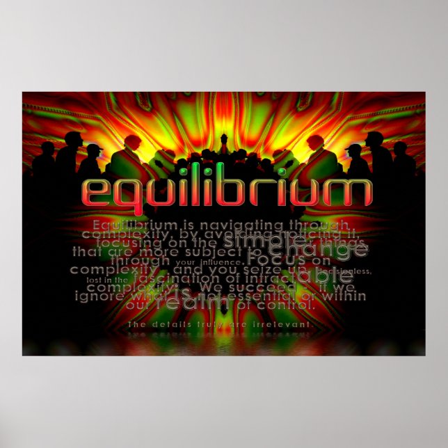 Equilibrium Words Poster (Front)