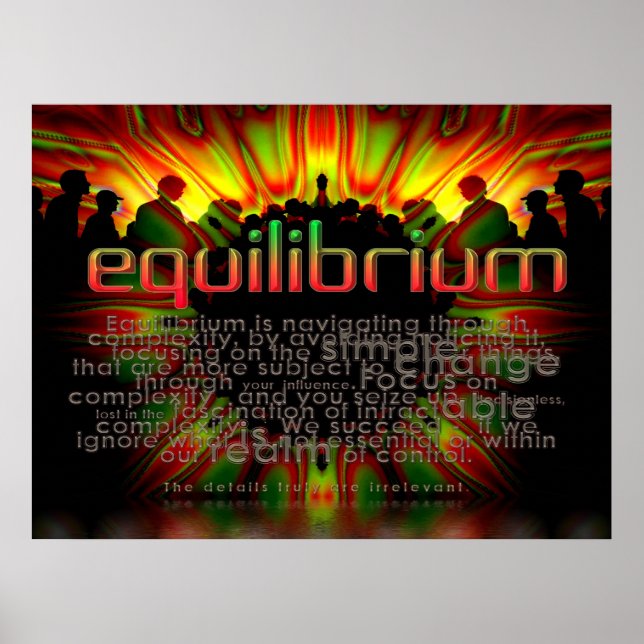 Equilibrium Words Poster (Front)