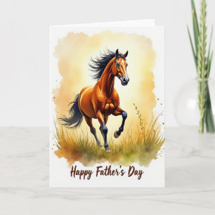 Equine Art Fathers Day Card