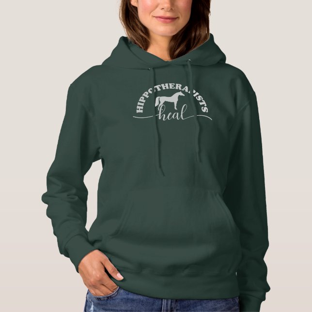Equine Assisted Horse Therapy Therapist Hoodie (Front)